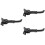 3Pcs Black Scooter Kickstand Support Stand Waterproof and Durable 4