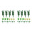 36 Pcs Artificial Tree Model Mini Plants For Train Layout 8