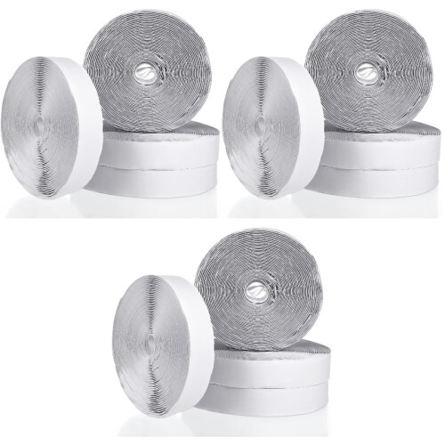 6 Pcs Double-Sided Hook And Loop Adhesive Tapes For Home Office Diy 2