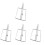 4Pcs Baffle Holder Divider Panel Clip Mobile Screen Desk Bracket 2