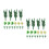36 Pcs Artificial Tree Model Mini Plants For Train Layout 5