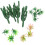 36 Pcs Artificial Tree Model Mini Plants For Train Layout 3