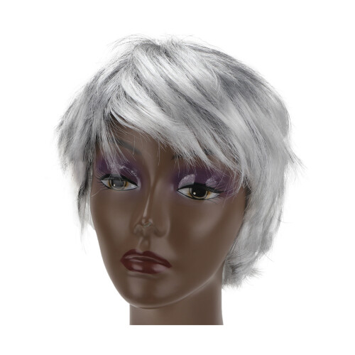 2Pcs Grey Grandpa Wig With Beard For Cosplay