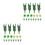 36 Pcs Artificial Tree Model Mini Plants For Train Layout 6