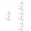 4Pcs Baffle Holder Divider Panel Clip Mobile Screen Desk Bracket 6