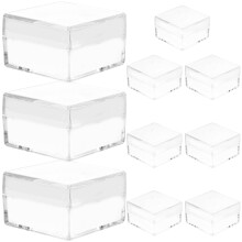 40Pcs Transparent Specimen Display Storage Boxes for Mineral Samples