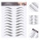 2 Pcs Waterproof Transfer Sticker Eyebrow Shaping Tools Fake Eyebrows 7