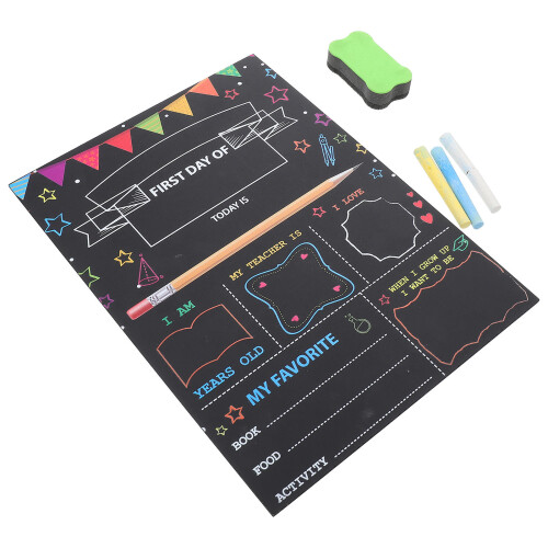 5 Sets School Sign First Day Chalkboard For Kids
