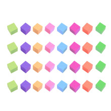 100 Pcs Colorful Cube Block Diy Model Sponge Training Aid For Kids