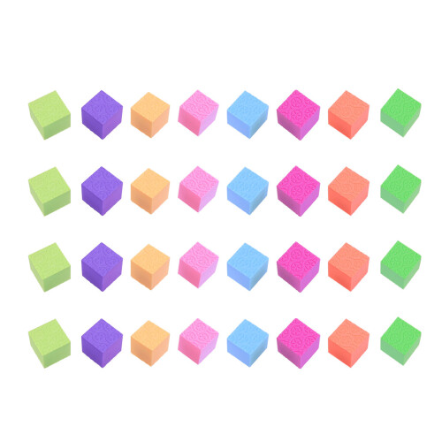 100 Pcs Colorful Cube Block Diy Model Sponge Training Aid For Kids