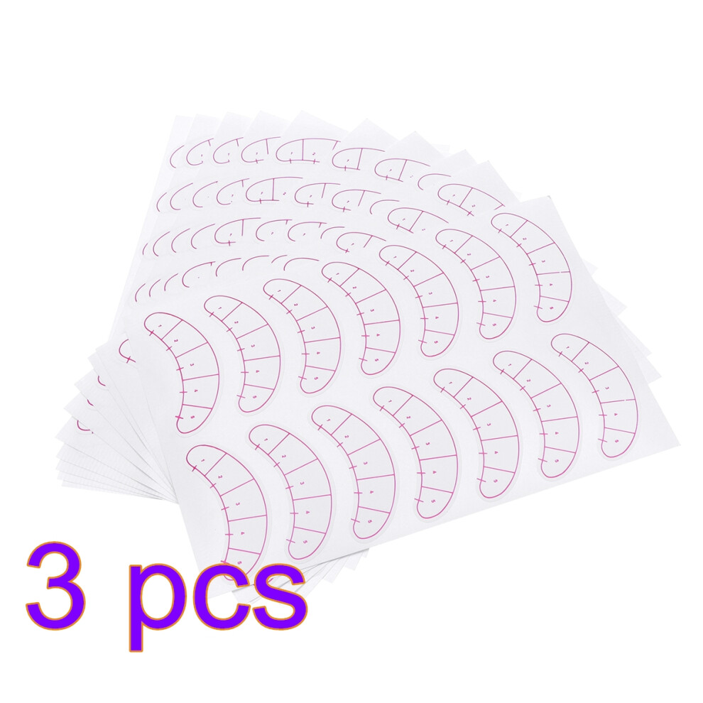 Aboofan 3 Packs Lash Stickers Eyelash Adhesive Strips Eyelashes Position