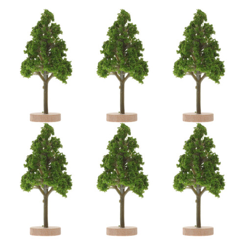 12 Pcs Miniature Road Tree Landscape Decoration Sand Table Ornaments