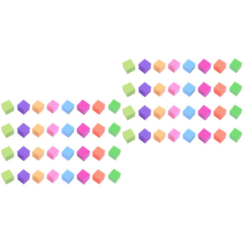 100 Pcs Colorful Cube Block Diy Model Sponge Training Aid For Kids 2