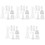 10 Sets Curtain Accessories Vertical Blinds Shade Beads Chain Buckles 4