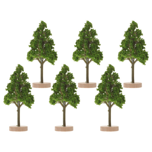 12 Pcs Miniature Road Tree Landscape Decoration Sand Table Ornaments 1