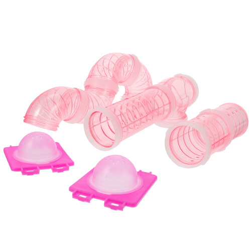 3 Sets Hamster Tubes Connection Plates External Pipe Diy Tunnel