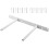 3Pcs Hidden Floating Shelf Bracket Double Poles Heavy Duty 1
