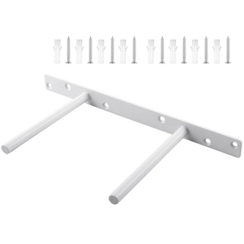 3Pcs Hidden Floating Shelf Bracket Double Poles Heavy Duty