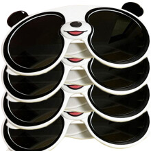4Pcs Panda Glasses Children's Sunglasses Sun Protection
