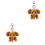 2Pcs Elephant Key Rings for Keys Bag Hanging Ornaments 3