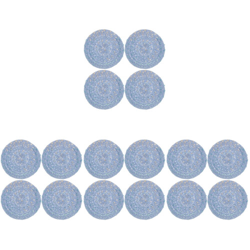 16 Pcs Woven Round Cup Coasters For Home 2