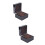 2pcs Box Showcase Watch Bamboo 7