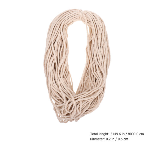 Ethnic Cloth Rope Cord Beige 1pack For Diy Projects 1