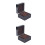 2pcs Box Showcase Watch Bamboo 5