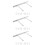 3Pcs Hidden Floating Shelf Bracket Double Poles Heavy Duty 8