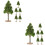 12 Pcs Miniature Road Tree Landscape Decoration Sand Table Ornaments 7