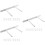 3Pcs Hidden Floating Shelf Bracket Double Poles Heavy Duty 7