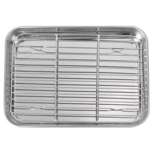 4Sets Multifunctional Baking Pan and Cooling Rack Set for Home Cooking