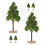 12 Pcs Miniature Road Tree Landscape Decoration Sand Table Ornaments 3