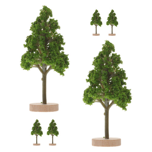 12 Pcs Miniature Road Tree Landscape Decoration Sand Table Ornaments 2