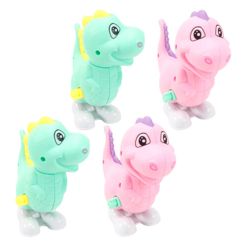 8 Pcs Dinosaur Clockwork Wind Up Toys For Kids (Random Color)