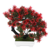2Pcs Artificial Potted Trees Faux Bonsai Plant Decor