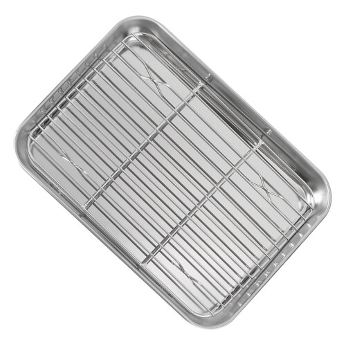 4Sets Multifunctional Baking Pan and Cooling Rack Set for Home Cooking 2