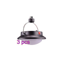 3Lampes Camping 60 LED Noir ABS Portable Pour Sortie
