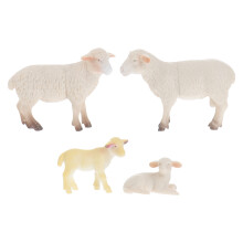 12 Pcs Simulation Animals Toys Mini Sheep Family Model Kids Plaything