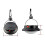 3Lampes Camping 60 LED Noir ABS Portable Pour Sortie 4
