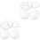 8 Pcs Glass Tea Saucers Cup Mats Set 5