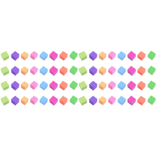100 Pcs Colorful Cube Block Diy Model Sponge Training Aid For Kids 1