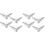 8 Pcs Replacement Metal Guitar Case Corner Protector Cover Silver 7