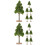 12 Pcs Miniature Road Tree Landscape Decoration Sand Table Ornaments 6