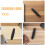 5Pcs Men’s Beard Filling Stick Dark Brown Practical Beard Tool 8