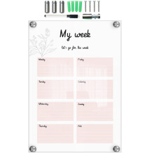 5 Sets Transparent Whiteboard Handwritten Message Board