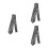 3Pcs Multi Color Necktie Durable Material for Funny Theme Party 6