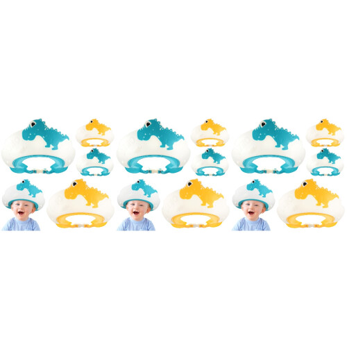 12 Pcs Shower Cap Plastic Sun Visor Shampoo Toddler 2