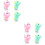 8 Pcs Dinosaur Clockwork Wind Up Toys For Kids (Random Color) 8