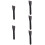 5 Pcs Bright Black Wooden Handle Makeup Brush Set For Foundation 11